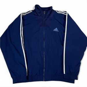 Vintage 90s Adidas Jacket Mens Large Track Trefoil Windbreaker‎ 3 Stripe Sports